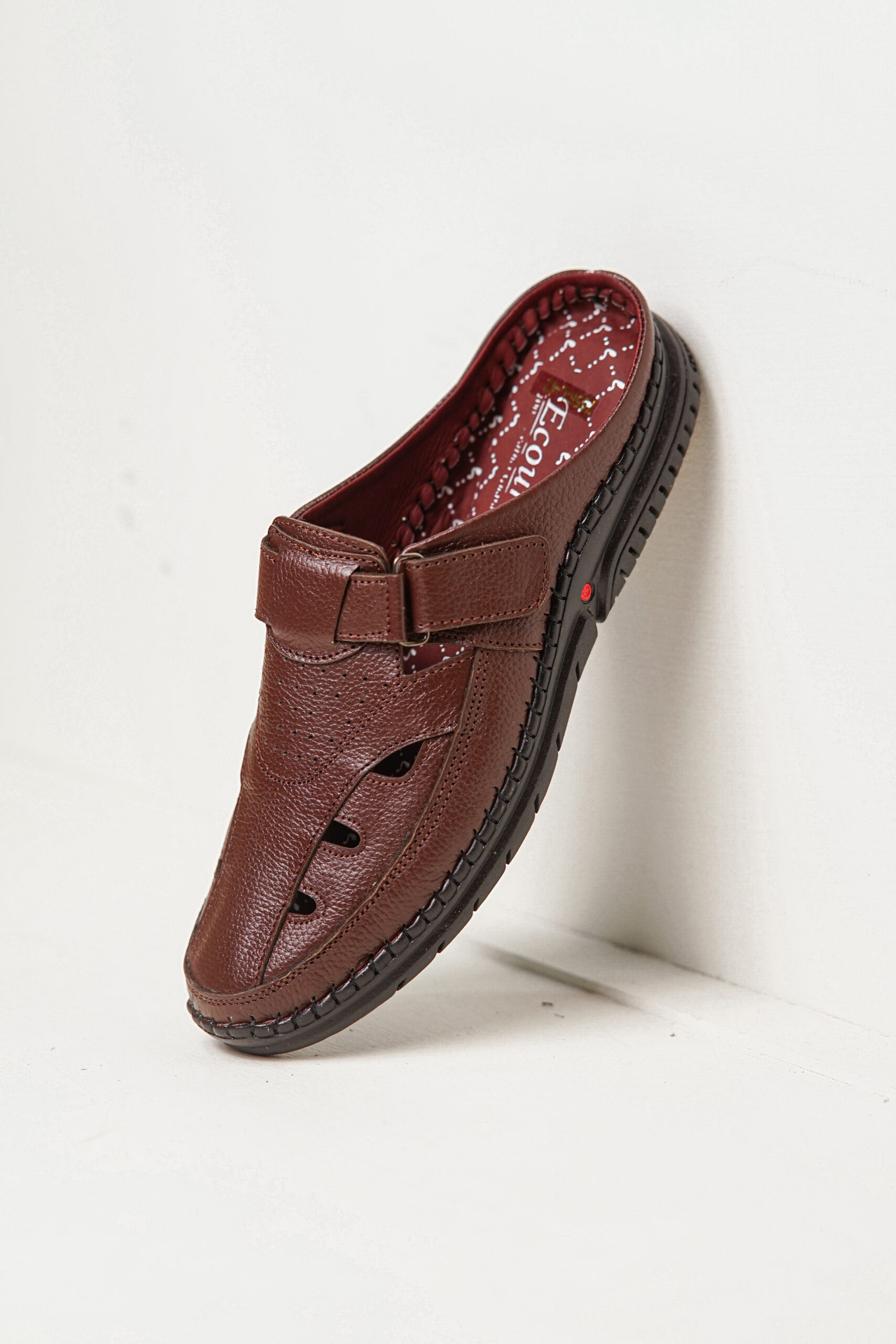 Comfortable stylish leather half shoes-H01-ch - Image 2